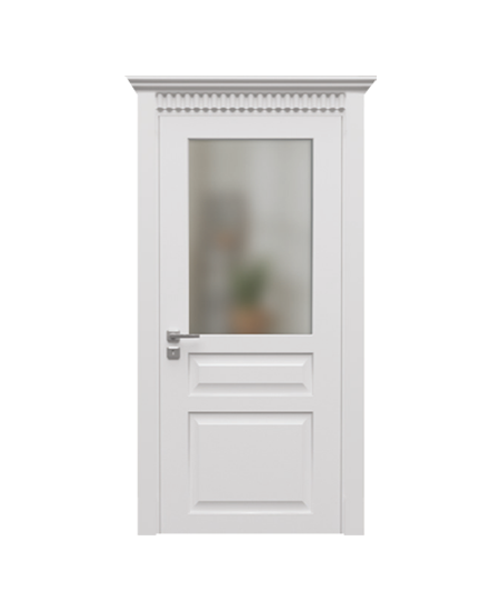 BY-5010A Porte intérieure Laqué Vitrée
